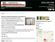 Tablet Screenshot of mywarehouseequipment.com